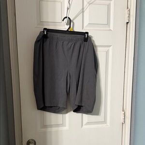 Just My Size Men's Gray Athletic Shorts - Elastic Waist